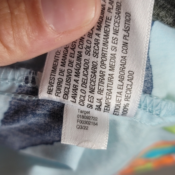 A NEW DAY LIGHT BLUE FLORAL BUBBLE PUFF SLEEVE MINI DRESS, SZ XS - Picture 8 of 13